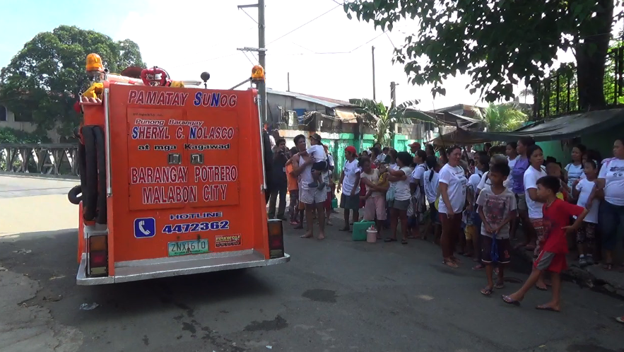 Looking forward to be a model city for disaster preparedness, residents of Barangay (village) Potrero in Malabon City on Saturday conducted a community flood evacuation drill.