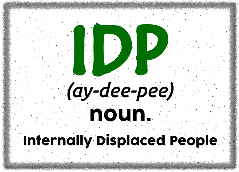 IDP noun - term by humanitarian workers